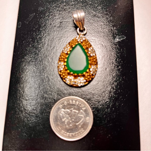 Costume jewellery large pendant - Picture 3 of 7